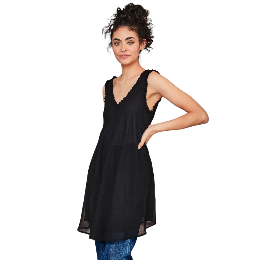 Curate Trelise Cooper Tee Vee Top Black